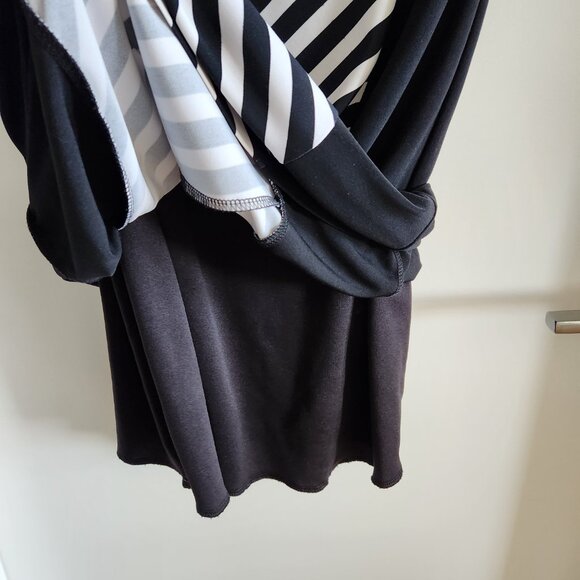 Picadilly Fashions Black and Striped Dress - Picture 3 of 6